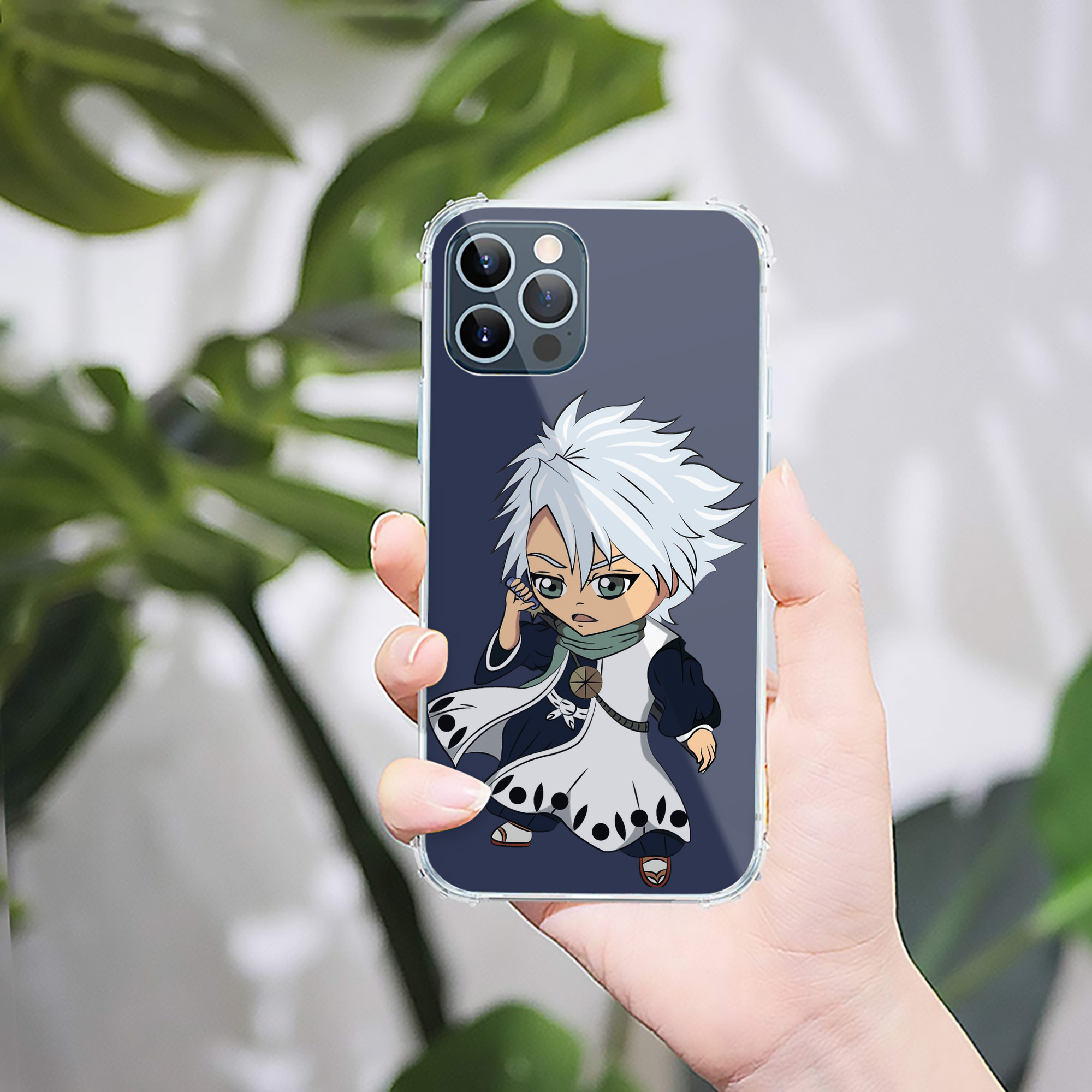 （画像用） ブリーチ 日番谷冬獅郎（ひつがや とうしろう） BLEACH Hitsugaya Toushirou 【iPhone 12シリーズ対応】透明スマホケース（クリアソフトケース）